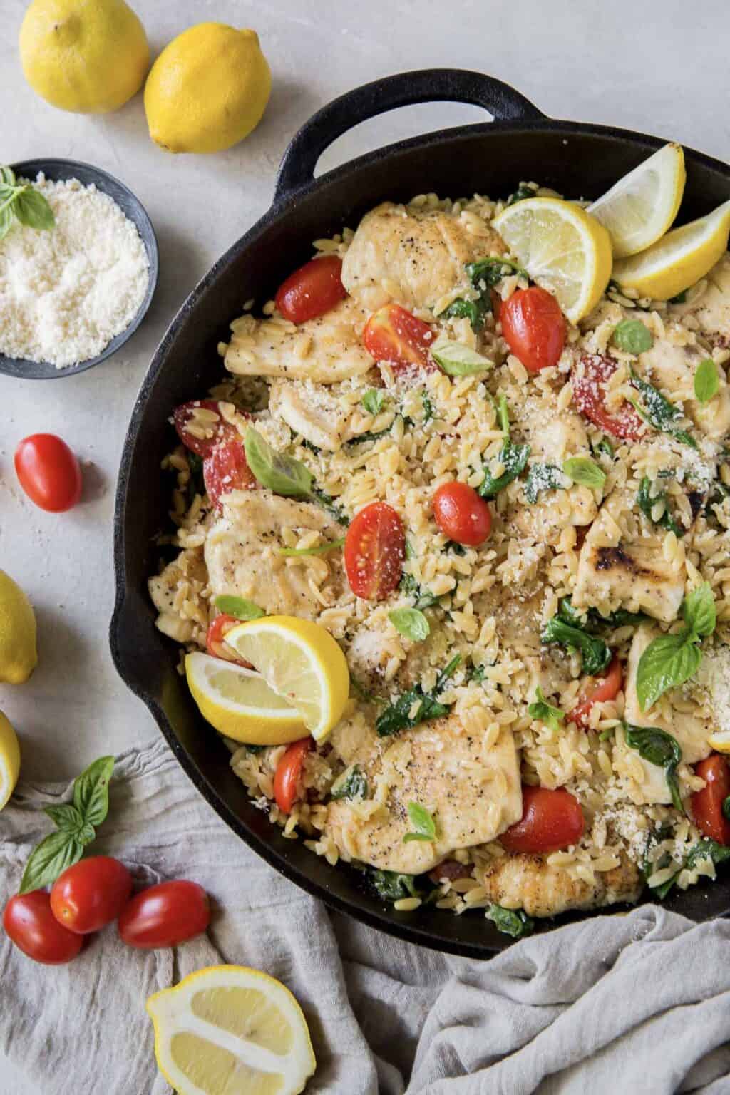 Lemon Chicken and Orzo (One-Pot) | Valerie's Kitchen