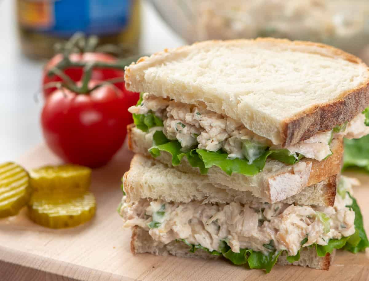 Curried chicken salad sandwiches - Simply Delicious