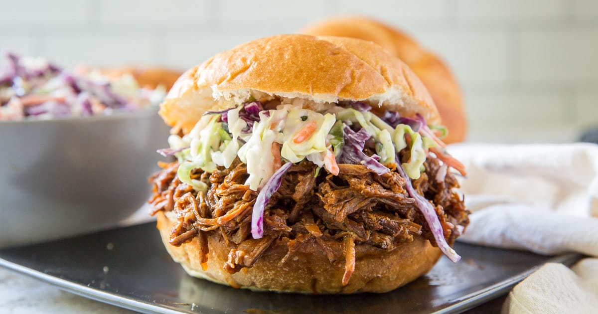 CrockPot Barbecue Beef (For Sandwiches and More!) Valerie's Kitchen