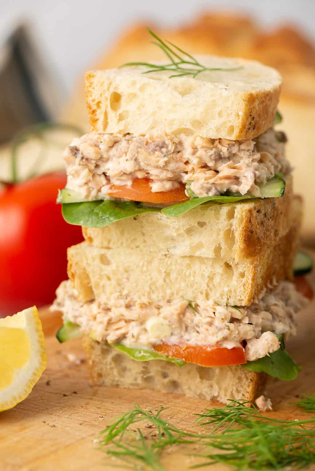 Salmon Salad Sandwiches | Valerie's Kitchen