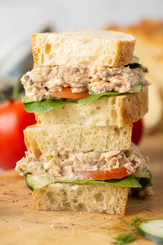 Salmon Salad Sandwiches | Valerie's Kitchen