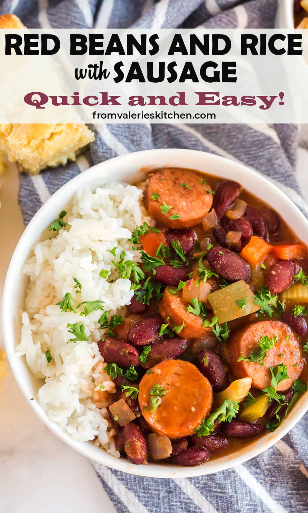 Easy Red Beans and Rice with Sausage Valerie's Kitchen