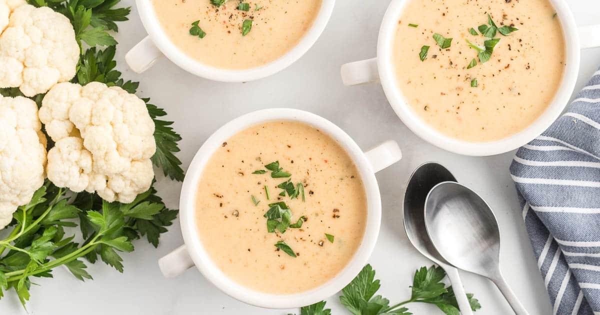 Creamy Cauliflower Soup Valerie's Kitchen