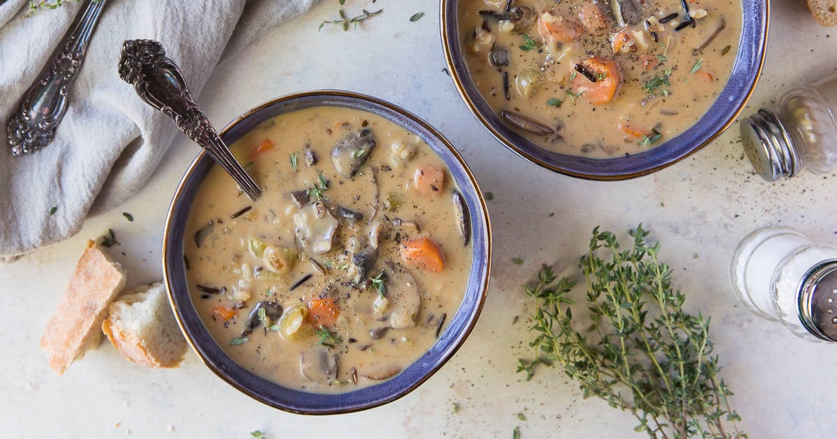 Chicken and Wild Rice Soup (with Mushrooms) - Savory With Soul