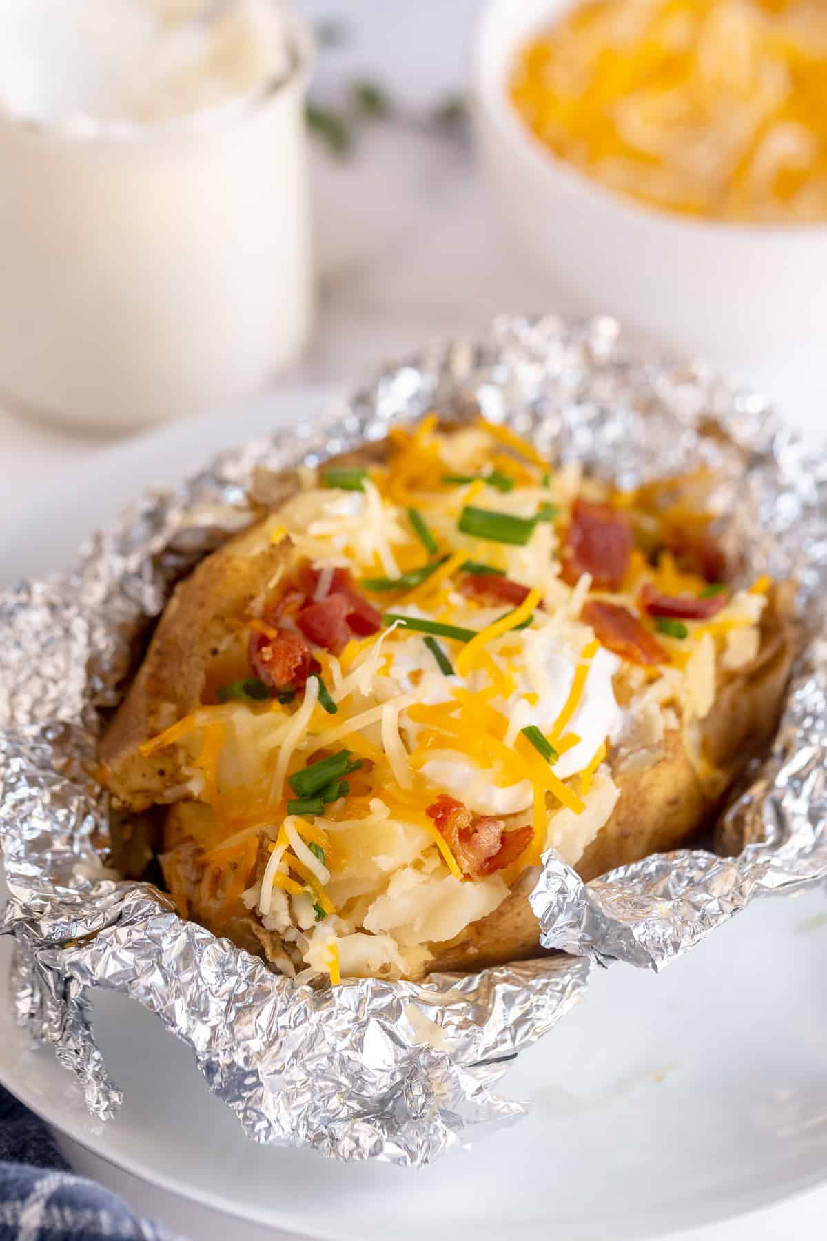 Baked potato aluminum shop foil