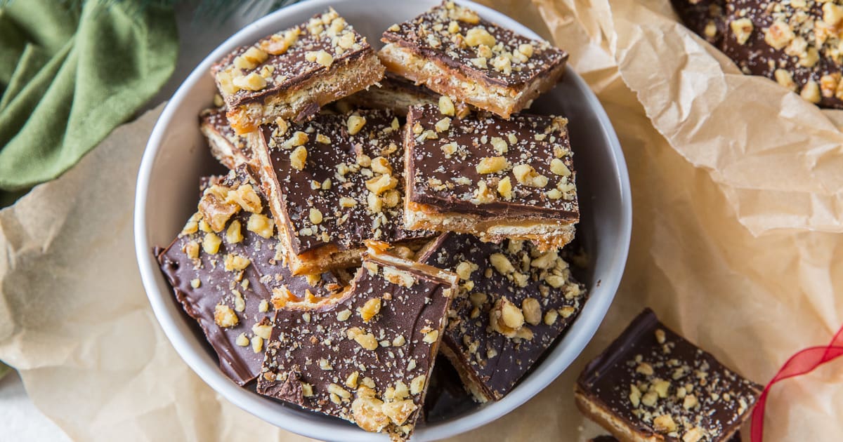 Easy Toffee Candy | Valerie's Kitchen