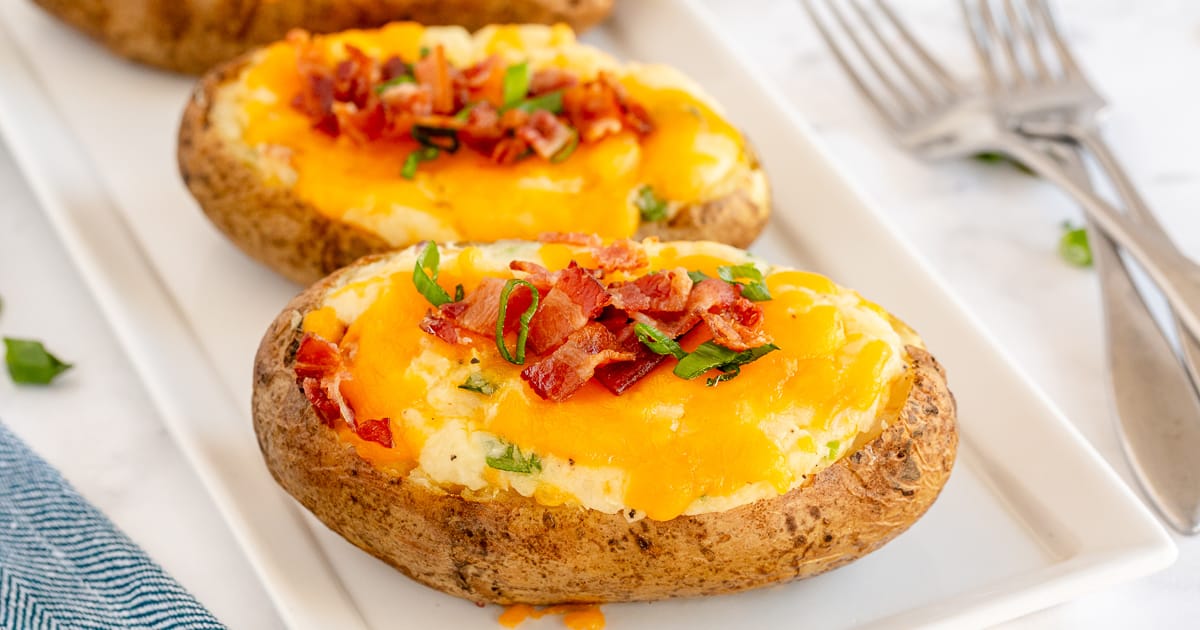 Twice Baked Potatoes (Make Ahead and Freeze) | Valerie's Kitchen