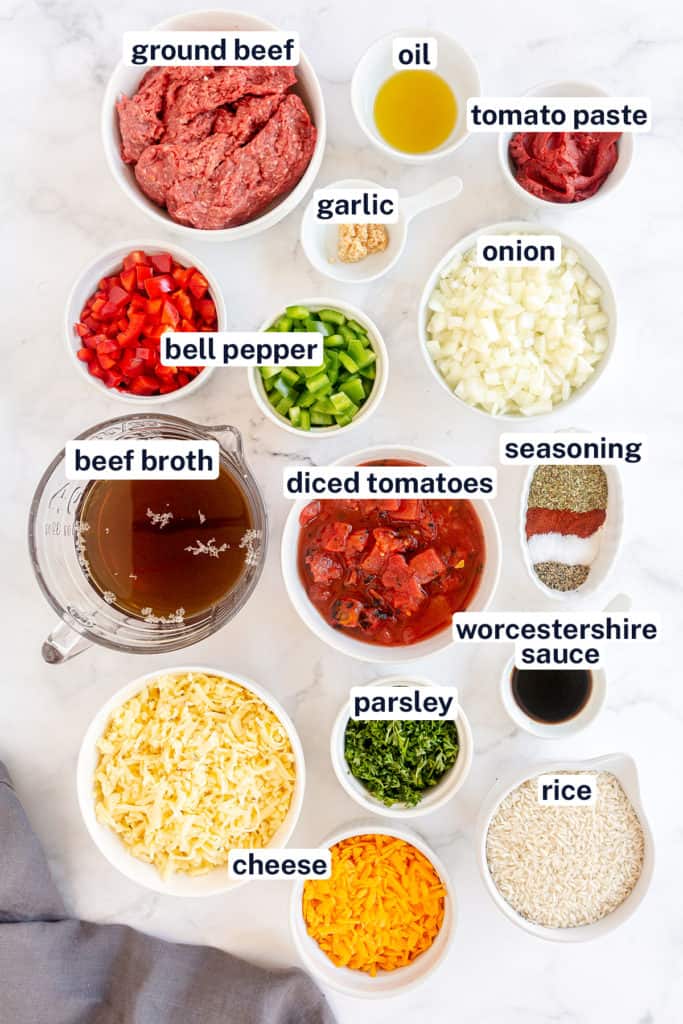 Stuffed Pepper Skillet (Easy Ground Beef Recipe) Valerie's Kitchen