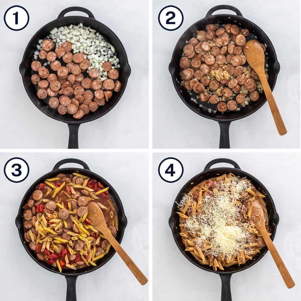 Skillet Sausage Pasta (One Pot)