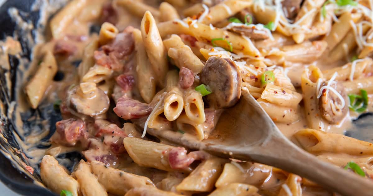 Skillet Sausage Pasta (One Pot) Valerie's Kitchen