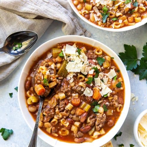 Instant pot minestrone soup with ground beef online