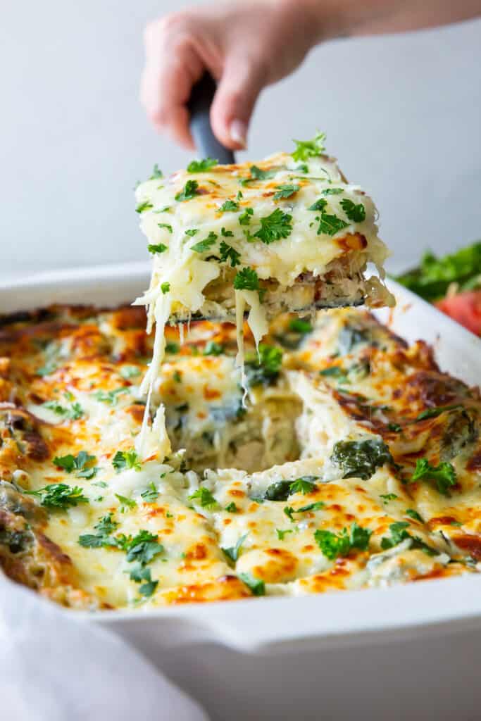 White Chicken Lasagna (EasyDelicious!) Valerie's Kitchen