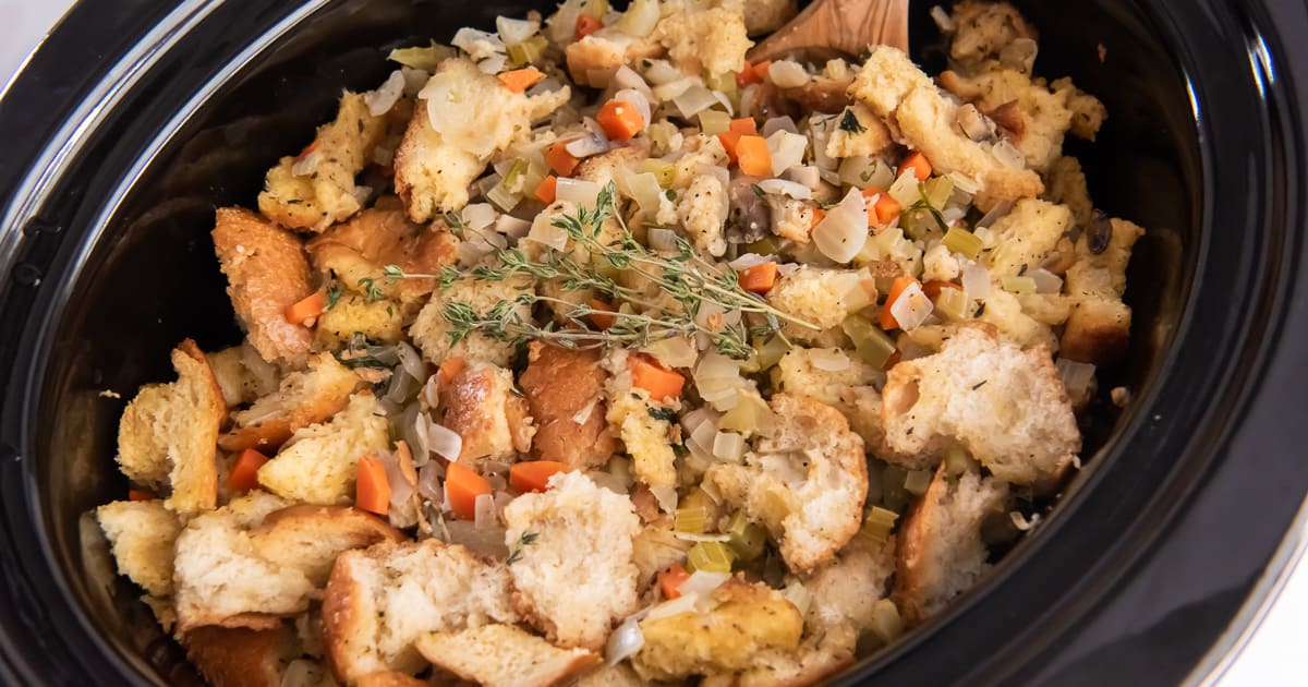 Crock Pot Stuffing (Recipe + Video) Valerie's Kitchen