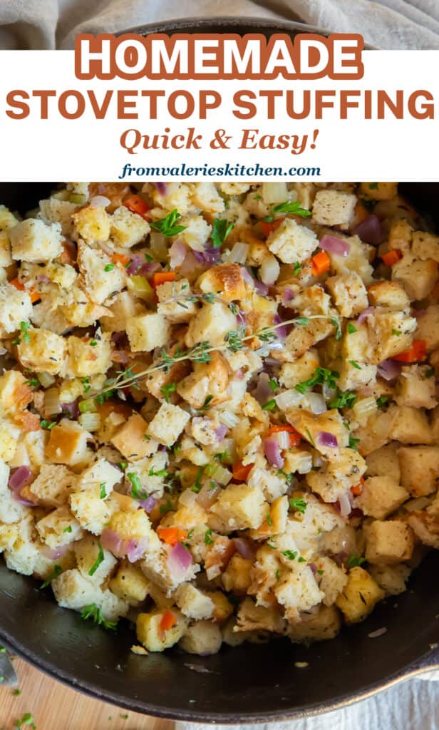 Homemade Stovetop Stuffing - Damn Delicious