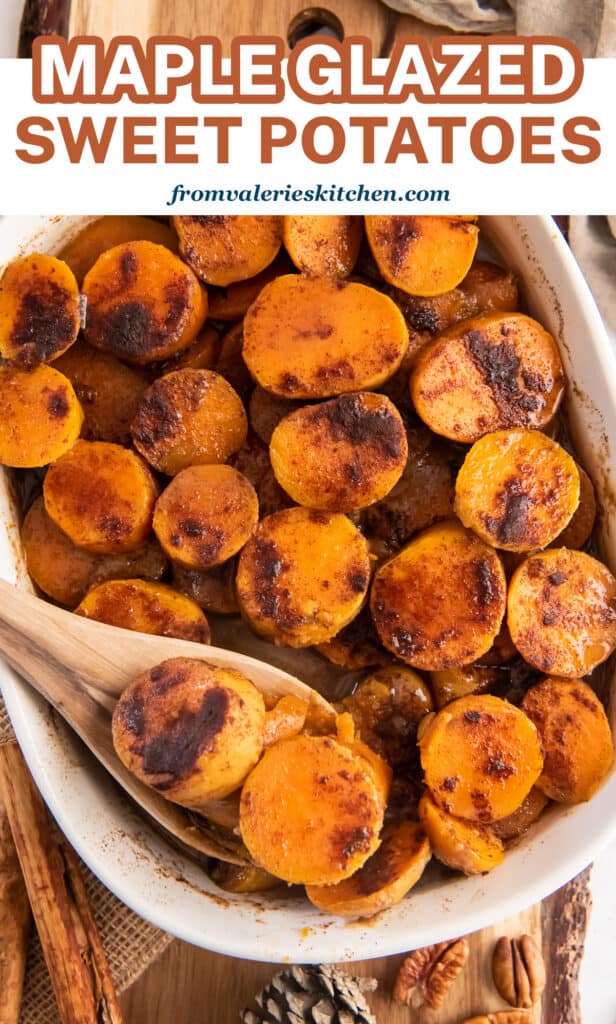 Maple & Harissa Glazed Sweet Potatoes