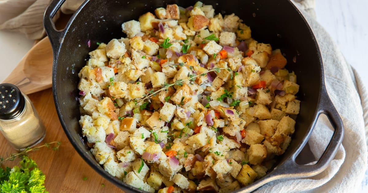 Mom's Homemade Stove Top Stuffing - The Kitchen Magpie