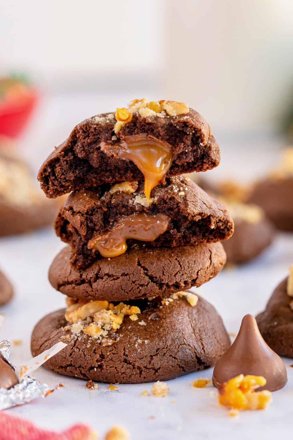 Caramel Filled Chocolate Cookies Valerie's Kitchen