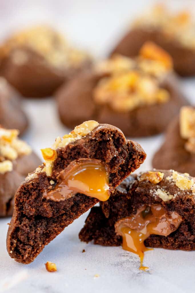 Caramel Filled Chocolate Cookies Valerie's Kitchen
