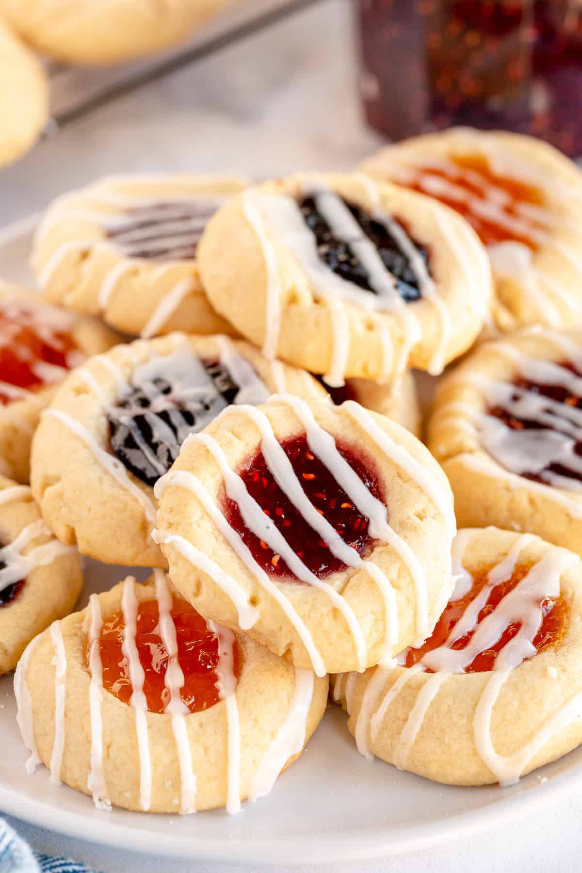 Jam Thumbprint Cookies - Valerie's Kitchen