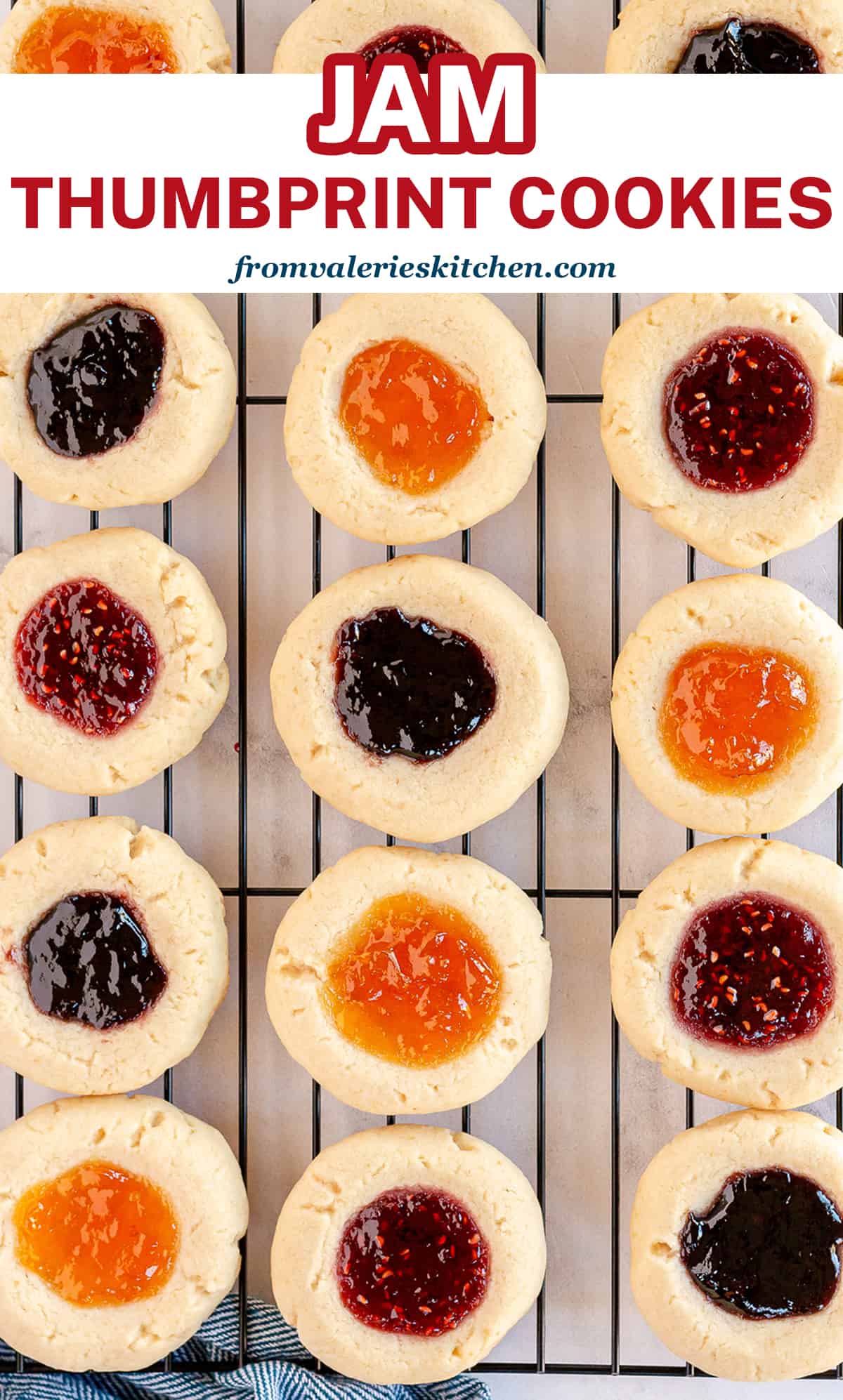 Jam Thumbprint Cookies Valerie's Kitchen