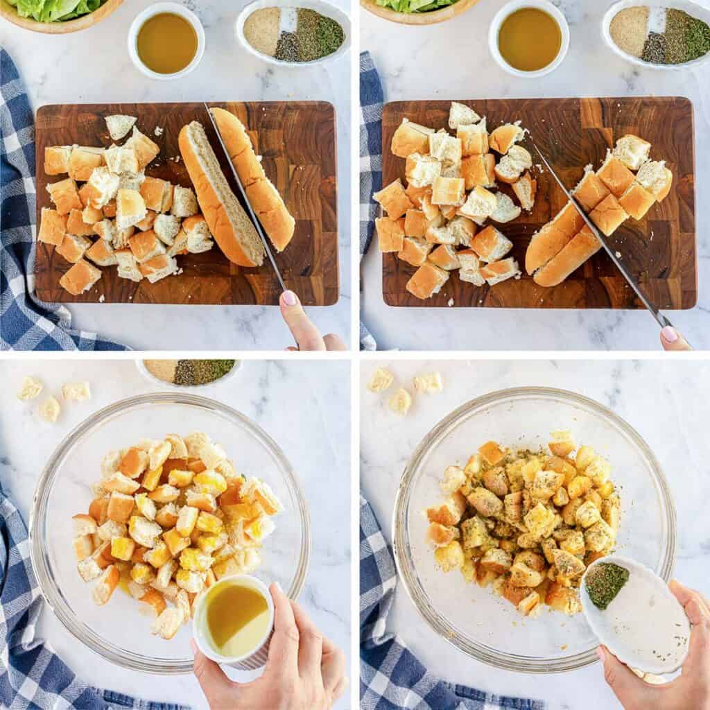 Hot Dog Bun Croutons Valerie's Kitchen