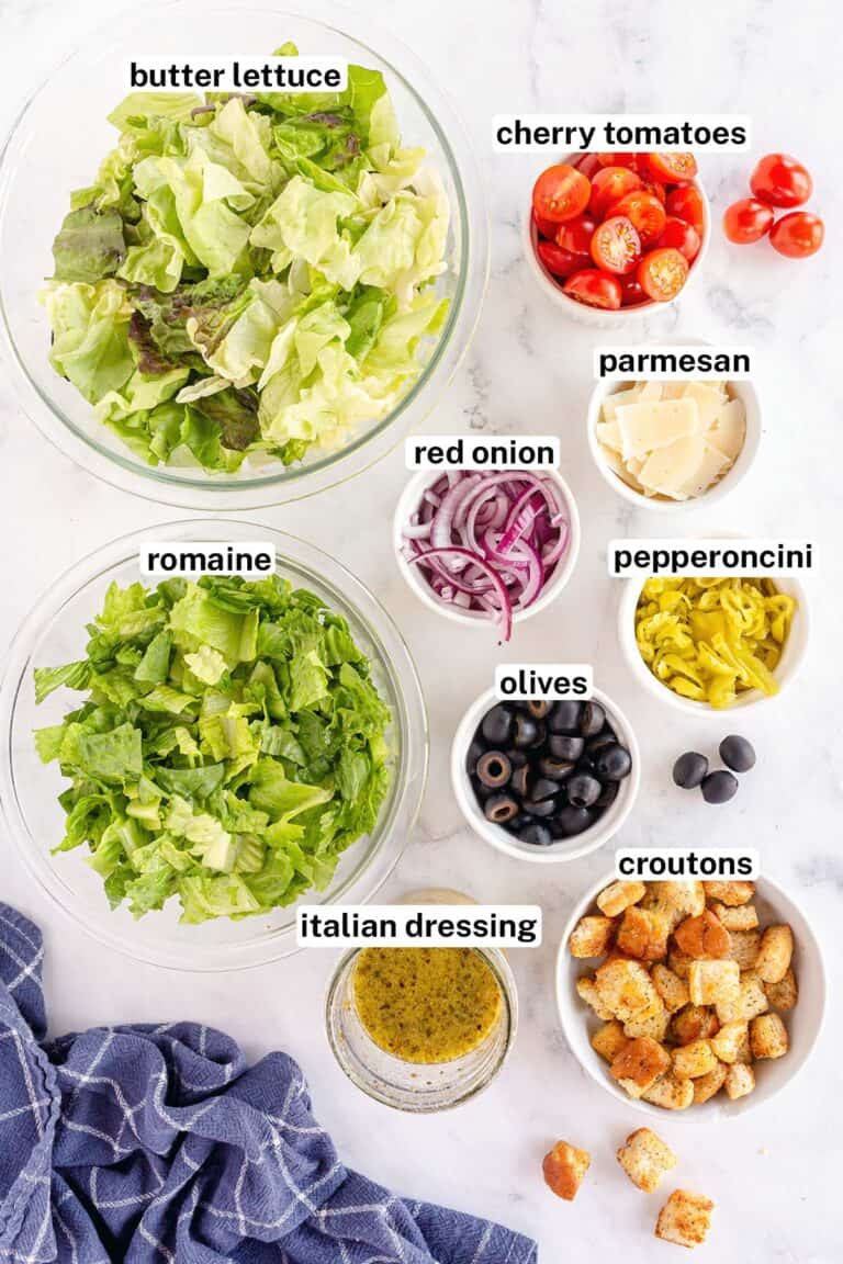 Simple Italian Salad (Easy Side Dish Salad) Valerie's Kitchen