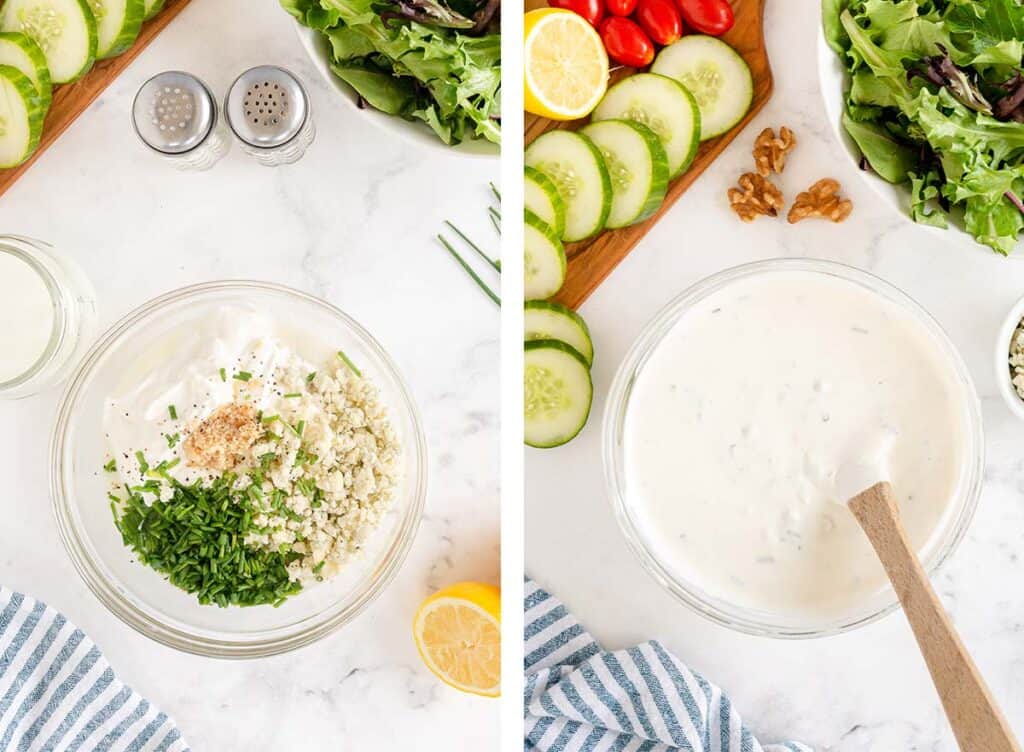 Light Blue Cheese Dressing Valerie's Kitchen