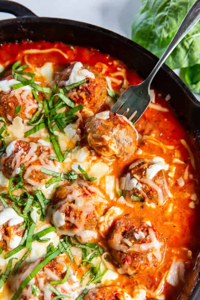Turkey Parmesan Meatballs Valerie's Kitchen