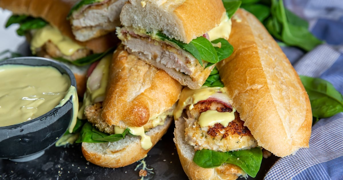 Chicken Cordon Bleu Sandwiches | Valerie&amp;#39;s Kitchen