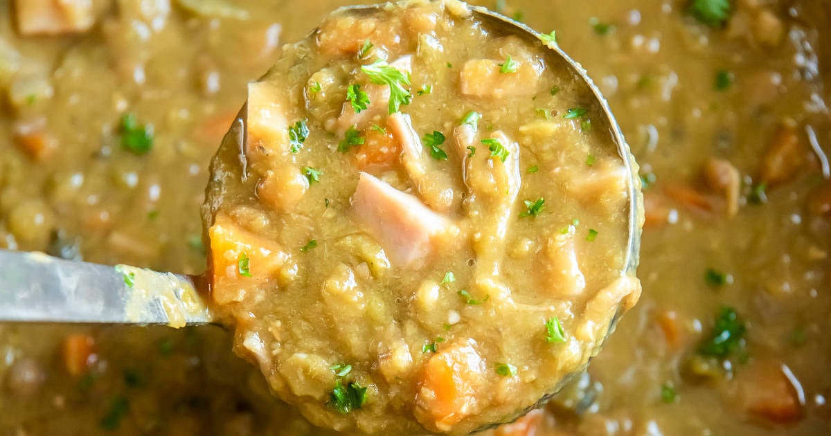 Crockpot Split Pea Soup - Family Fresh Meals