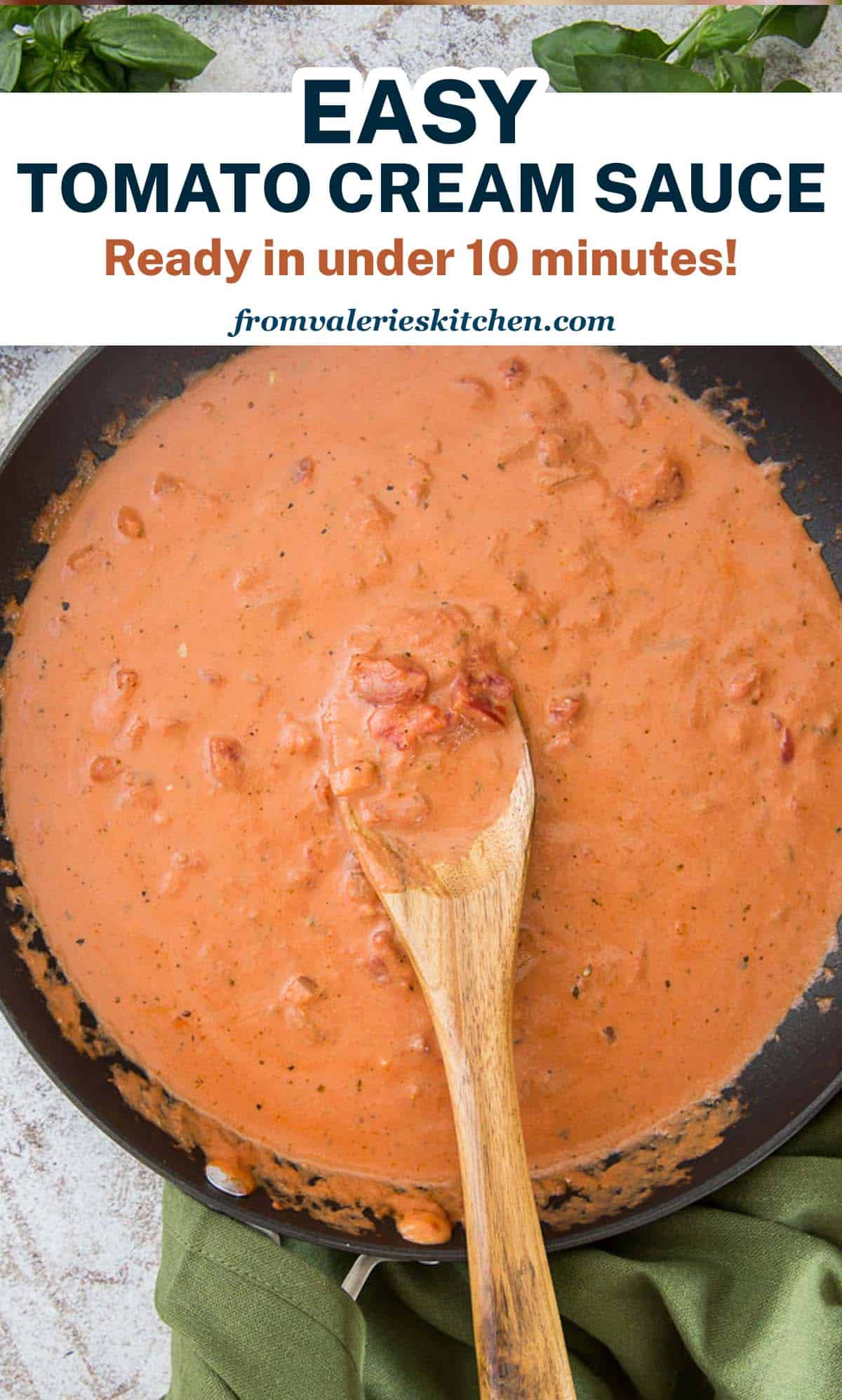 Easy Tomato Cream Sauce (Under 10 Minutes!) Valerie's Kitchen