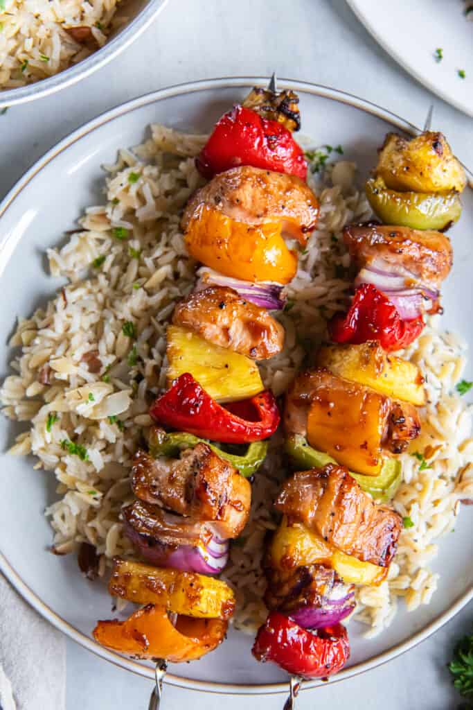 Pineapple Chicken Kabobs Valerie's Kitchen
