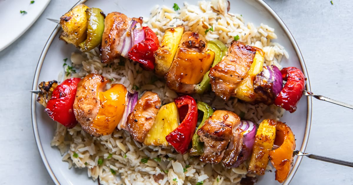 Pineapple Chicken Kabobs Valerie's Kitchen