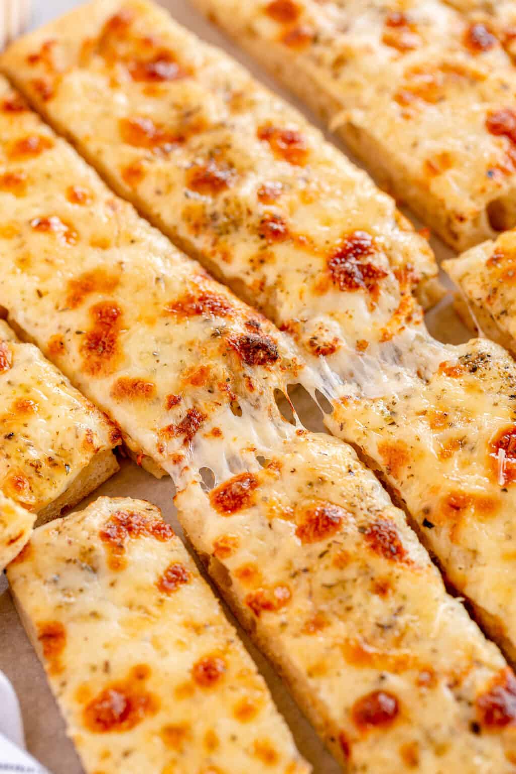 Homemade cheesy breadsticks valerie s kitchen