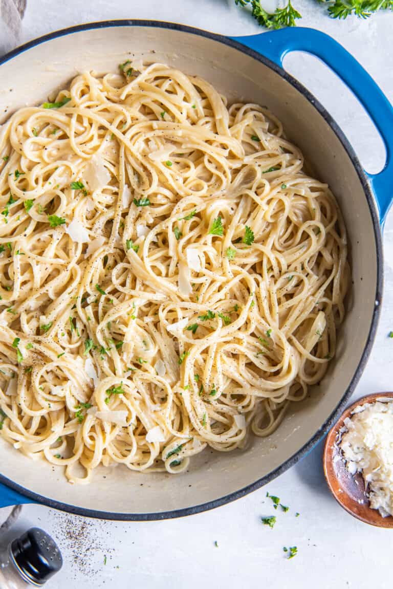 Easy Parmesan Noodles | Valerie's Kitchen