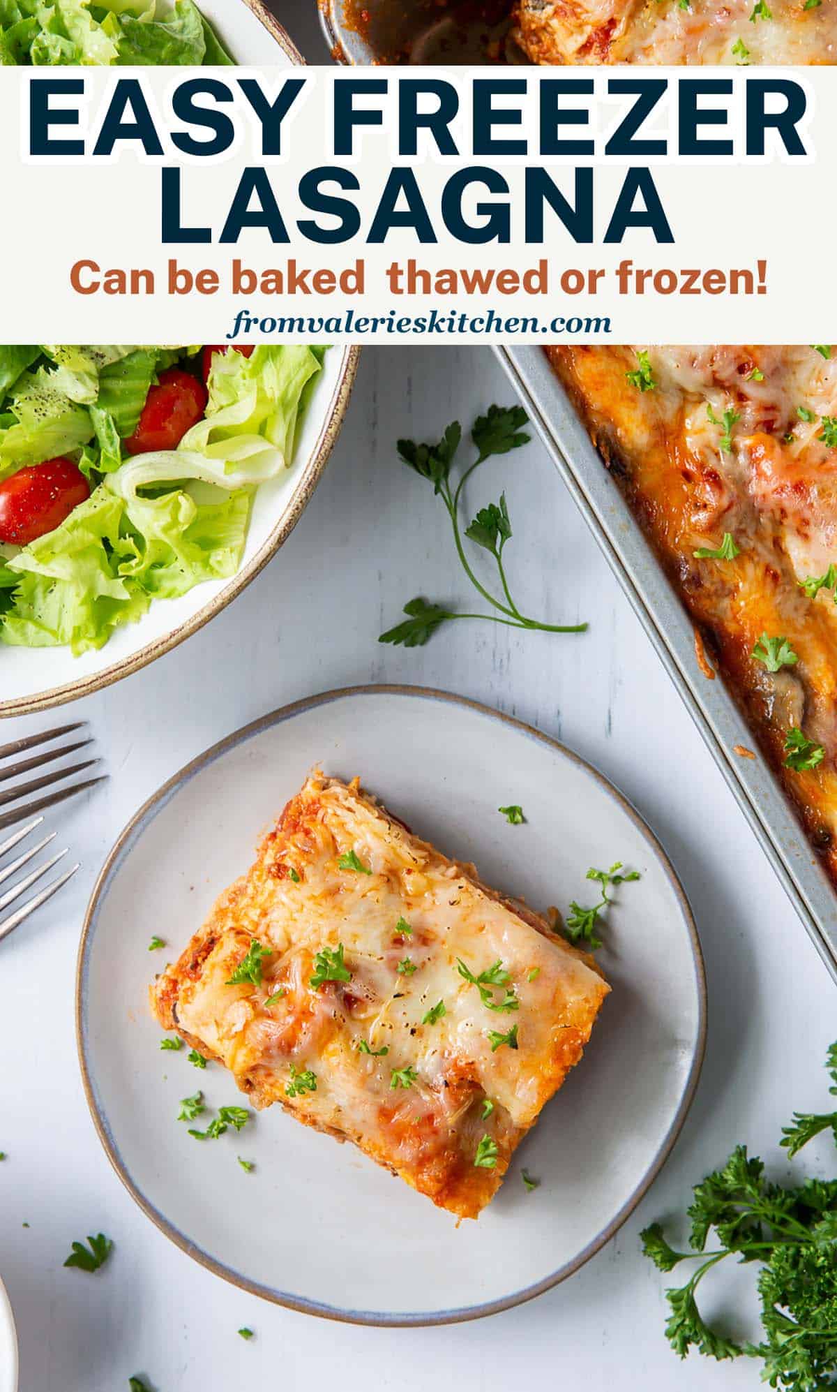 Freezer Lasagna Valerie's Kitchen