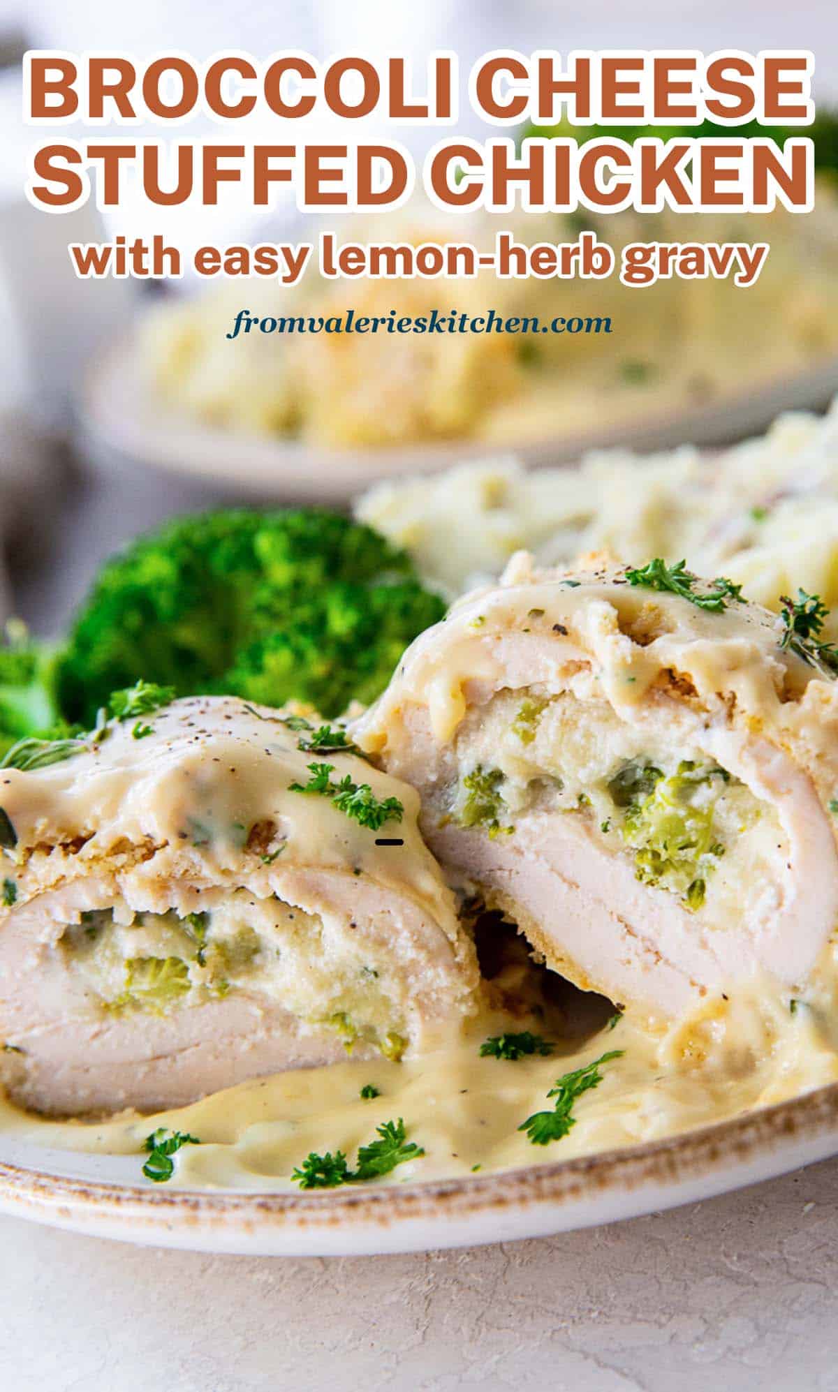 Broccoli Cheese Stuffed Chicken Breast Valerie's Kitchen
