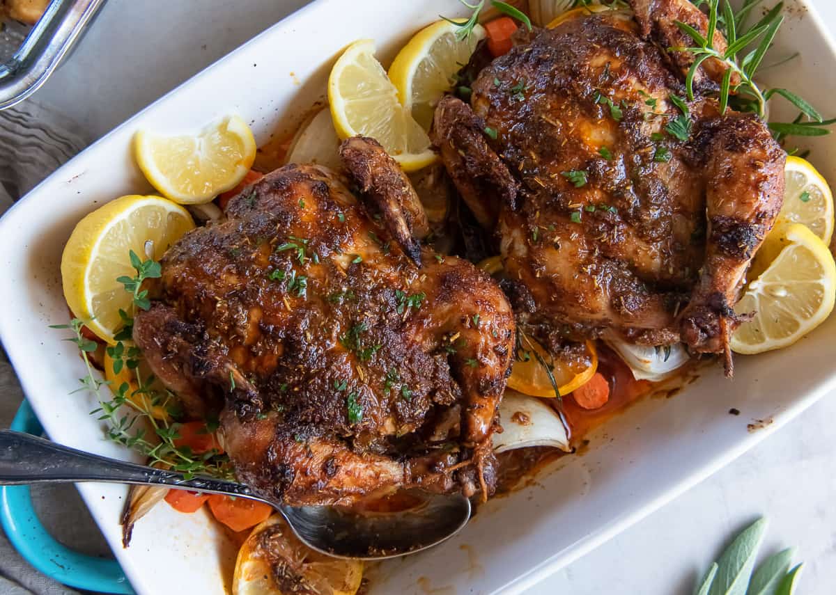 Roasted cornish game hens valerie s kitchen