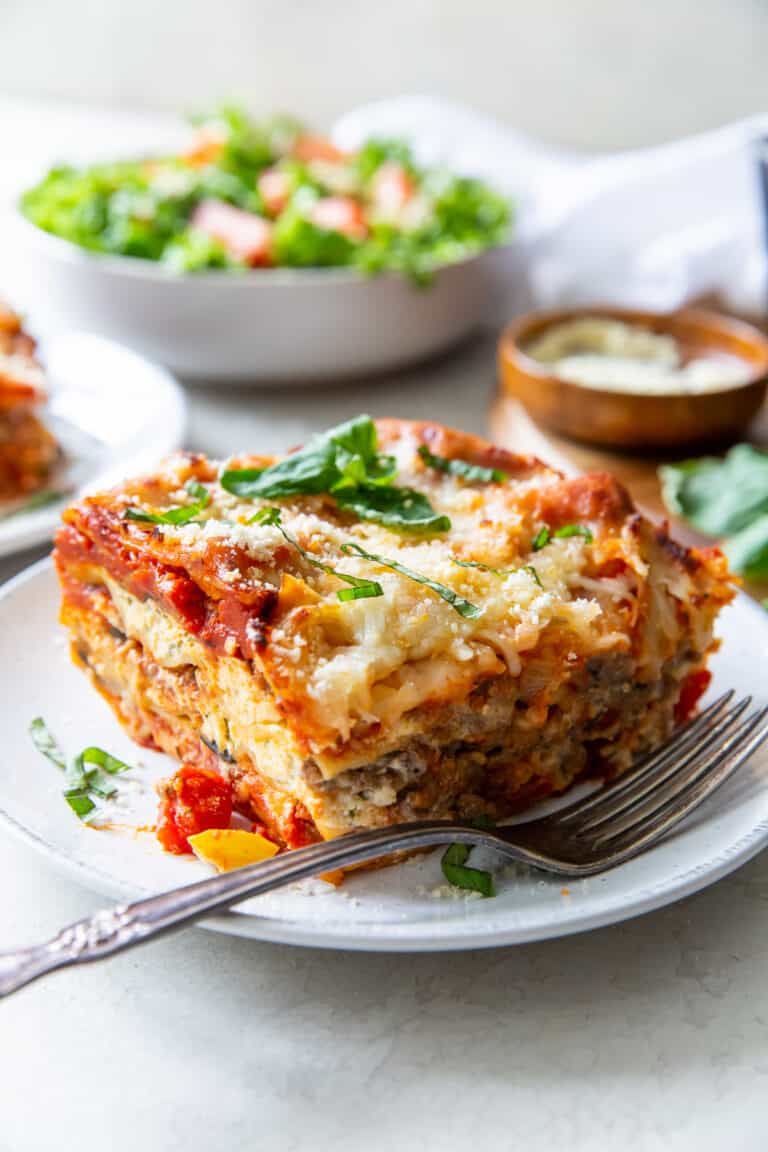 Lasagna For Two (Loaf Pan Lasagna) Valerie's Kitchen