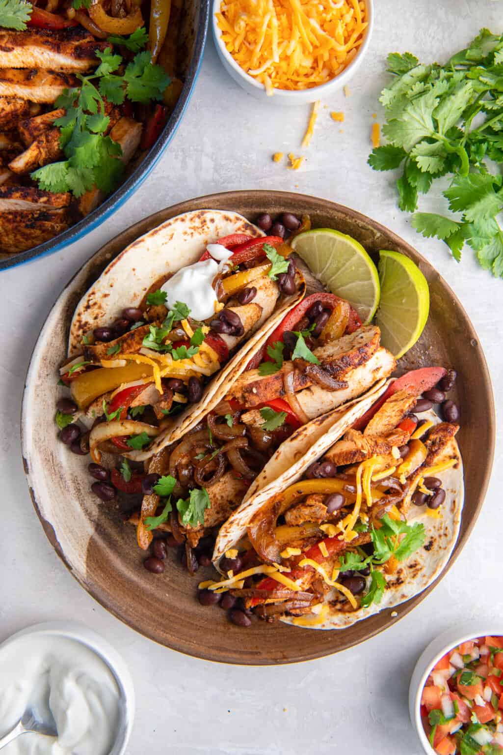 Skillet Chicken Fajitas Valerie's Kitchen