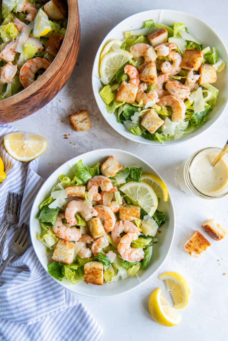 Shrimp Caesar Salad Valerie's Kitchen