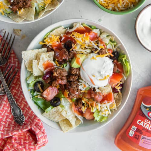 old fashioned taco salad with french dressing Doritos Taco Salad