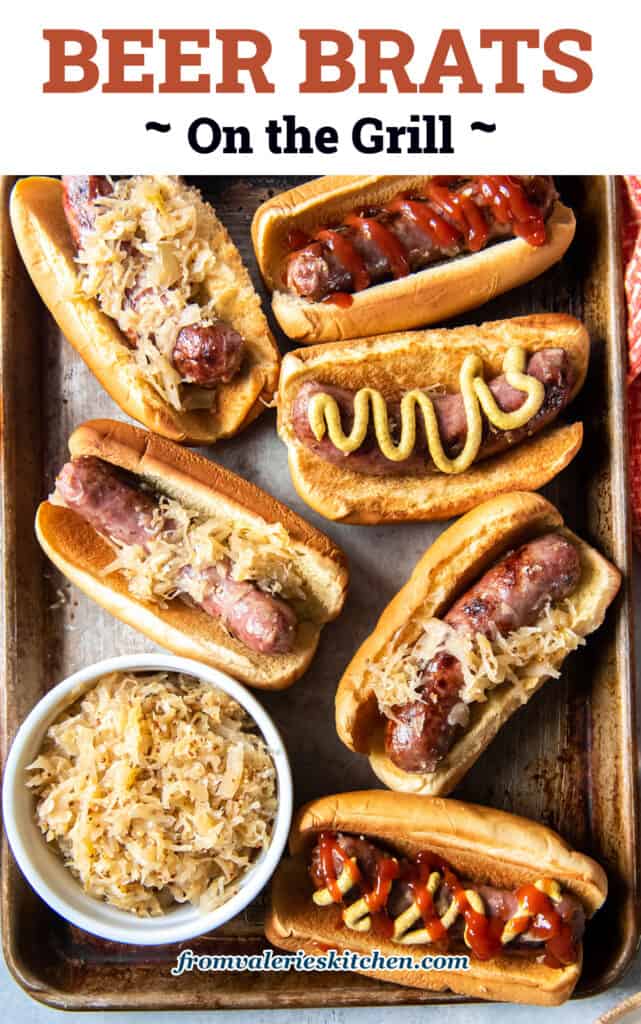 Grilled Brats and Sauerkraut - Ole Blue Dog