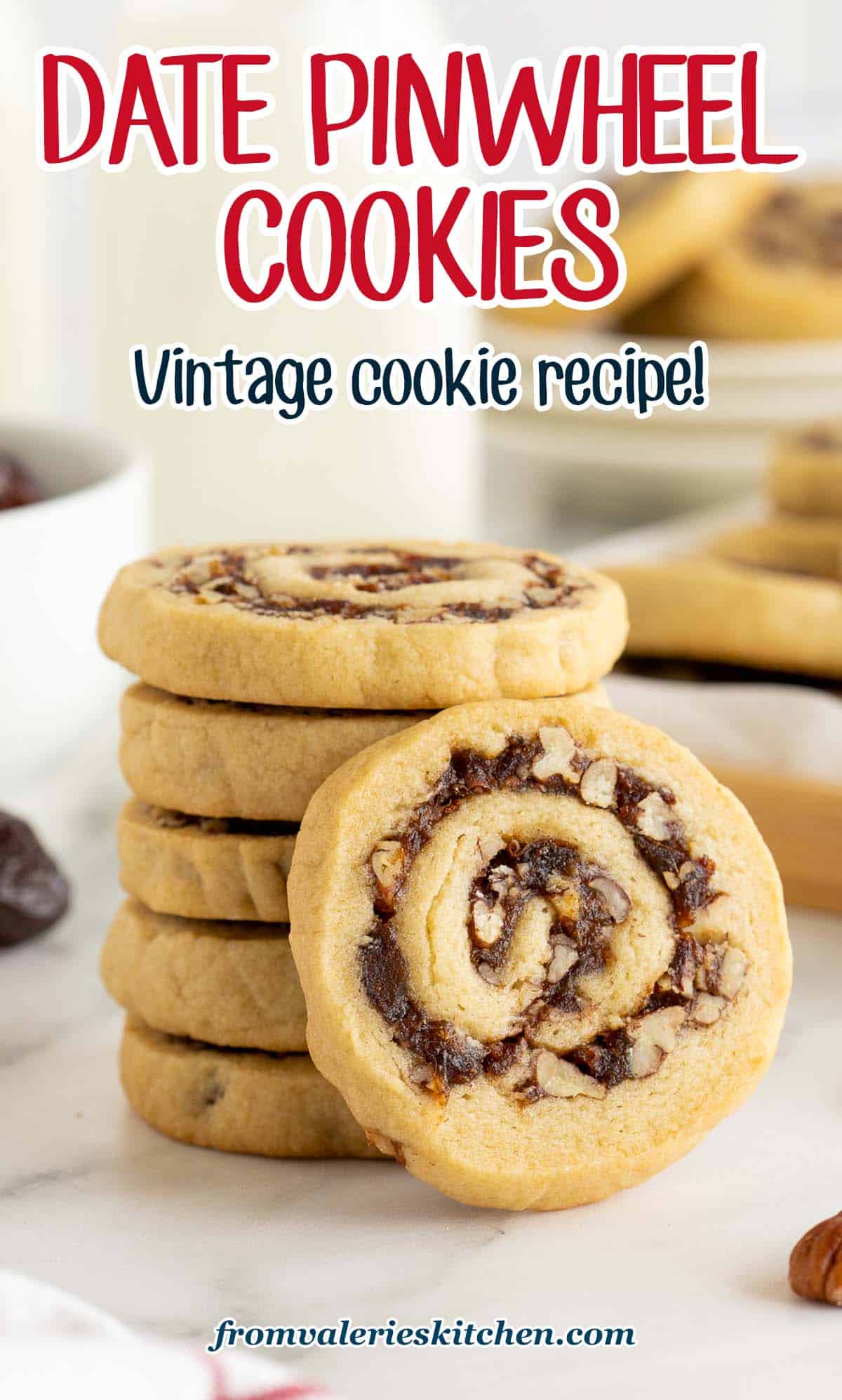 Date Pinwheel Cookies Valerie's Kitchen