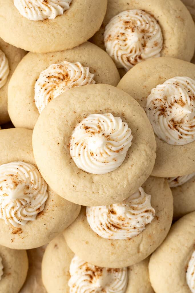 Eggnog Thumbprint Cookies Valerie's Kitchen