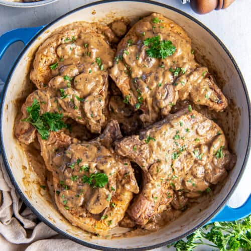 Cream of Mushroom Pork Chops Valerie's Kitchen