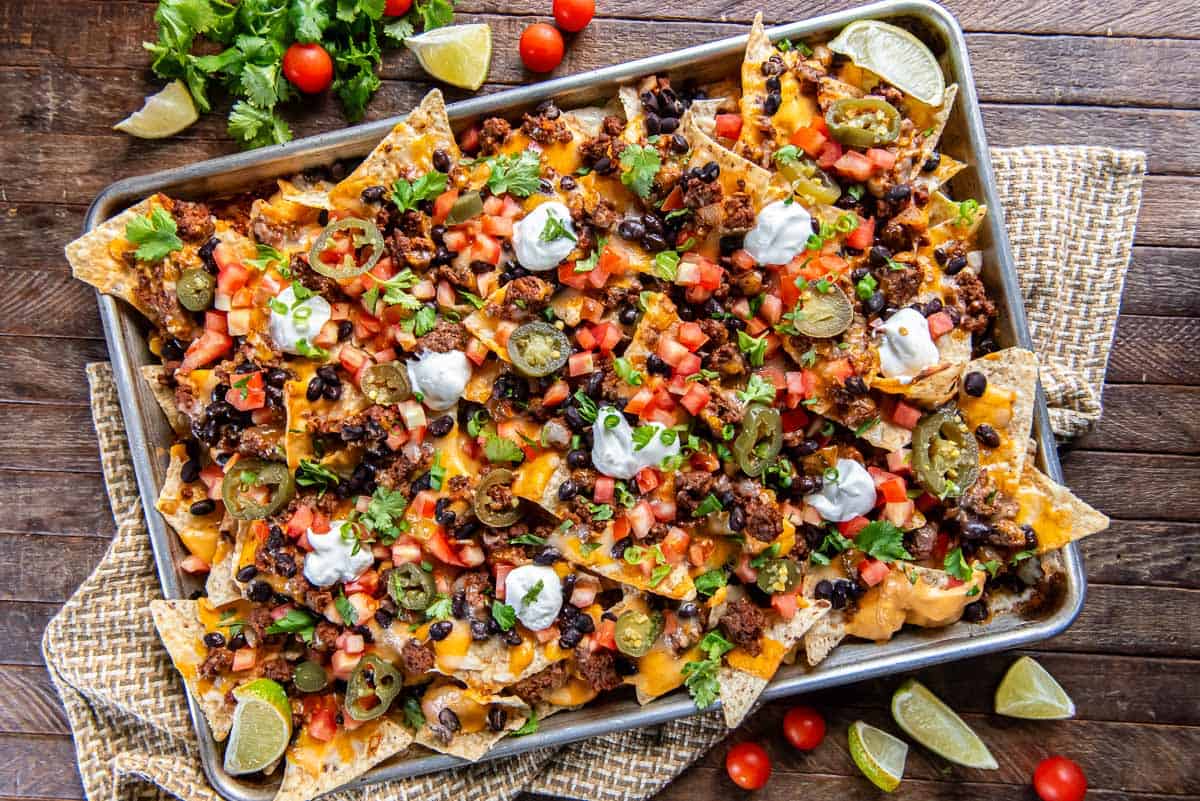 Loaded Ground Beef Nachos