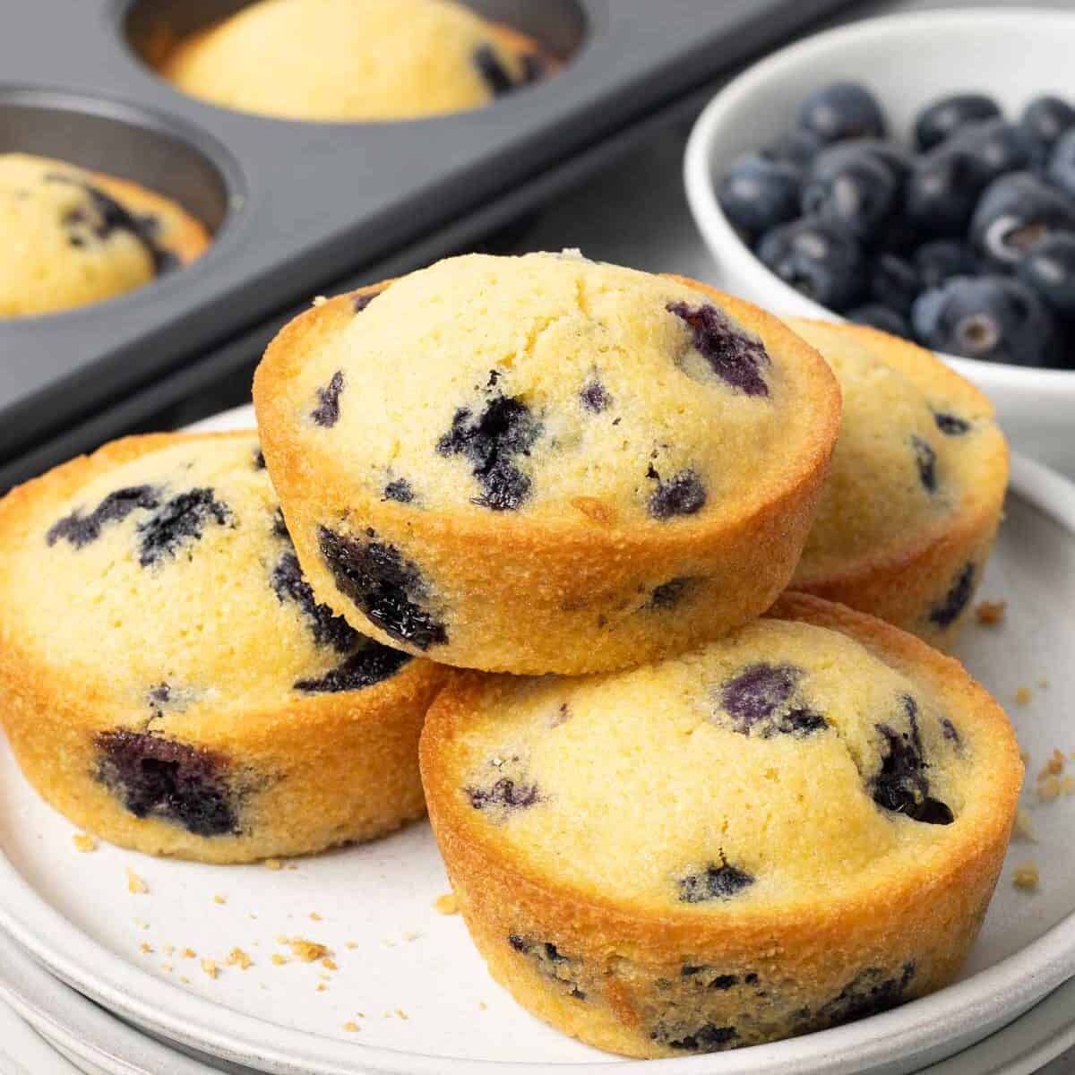 Blueberry Cornmeal Muffins Valerie's Kitchen