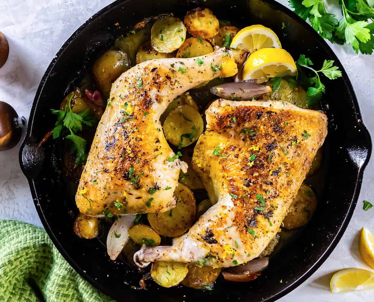 Roasted Chicken Leg Quarters - Valerie's Kitchen