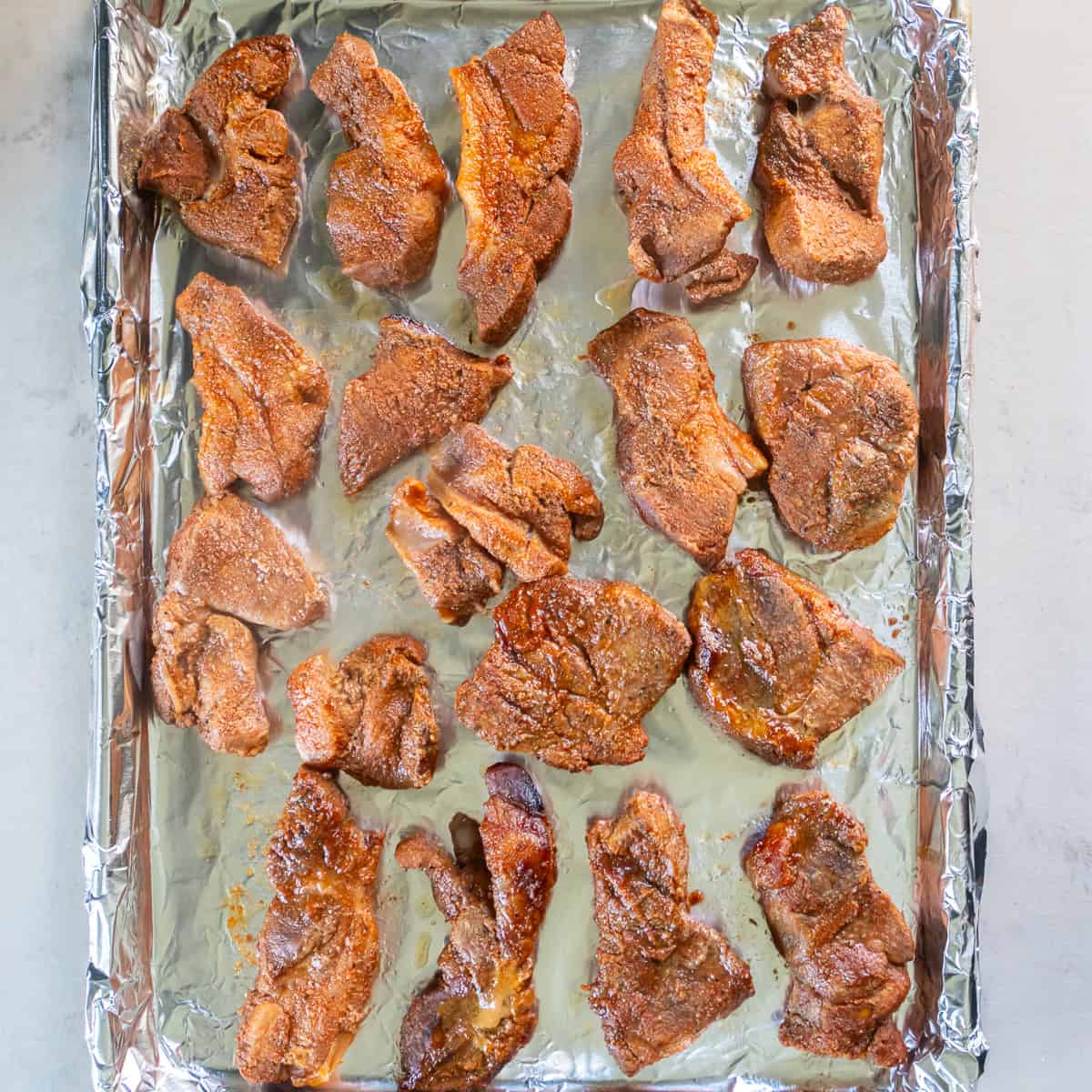 Arrange them on a foil-lined baking sheet.
